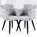 Accentfauteuil met stoffen bekleding, kleur lichtgrijs