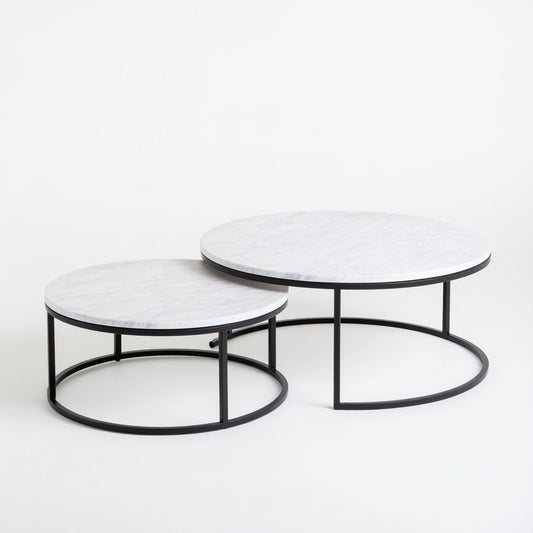 Set nesttafels, kleur grijs