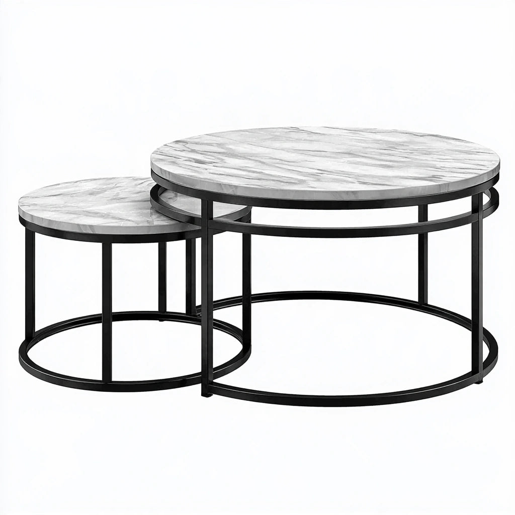 Set nesttafels, kleur grijs